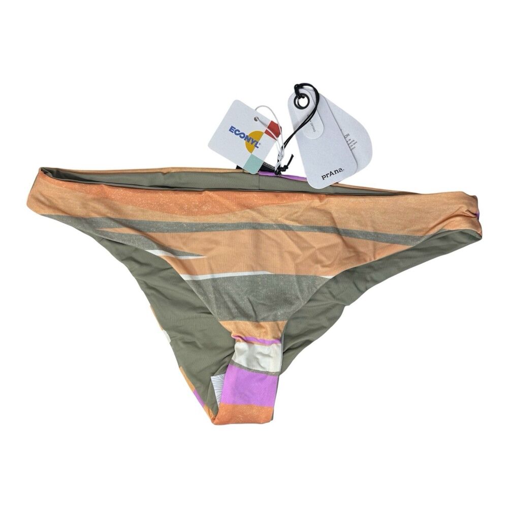 praNa Women's Gremma Reversible Swim Bottom Waves Small